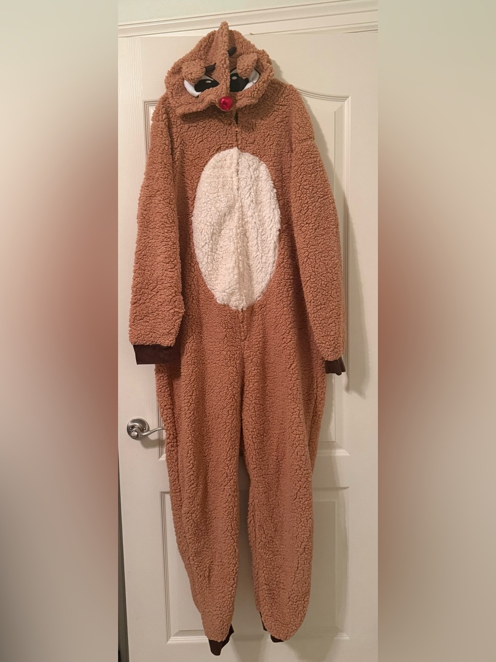 Rudolph the Red-Nosed Reindeer Adult Onesie β Size Large π¦π